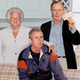 Presidential hopeful George W. Bush is flanked by his mom and dad, who holds a check for him.